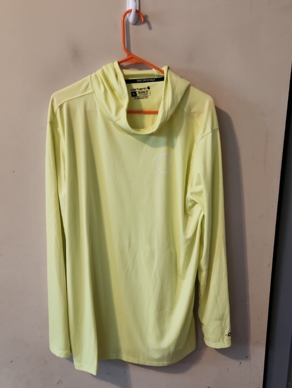 Carhartt Lightweight Hooded Long Sleeve Tee - Light Yellow
